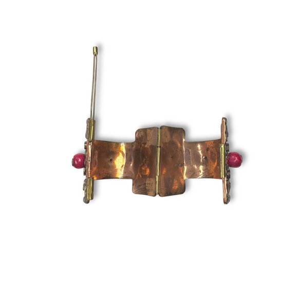 Casa Maya Mexico Copper Hinge Bangle - Picture 8 of 11